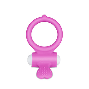 Power Clit Cockring Heart Pink