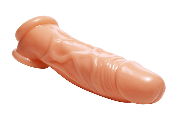 Realistic Flesh Penis Enhancer and Ball Stretcher